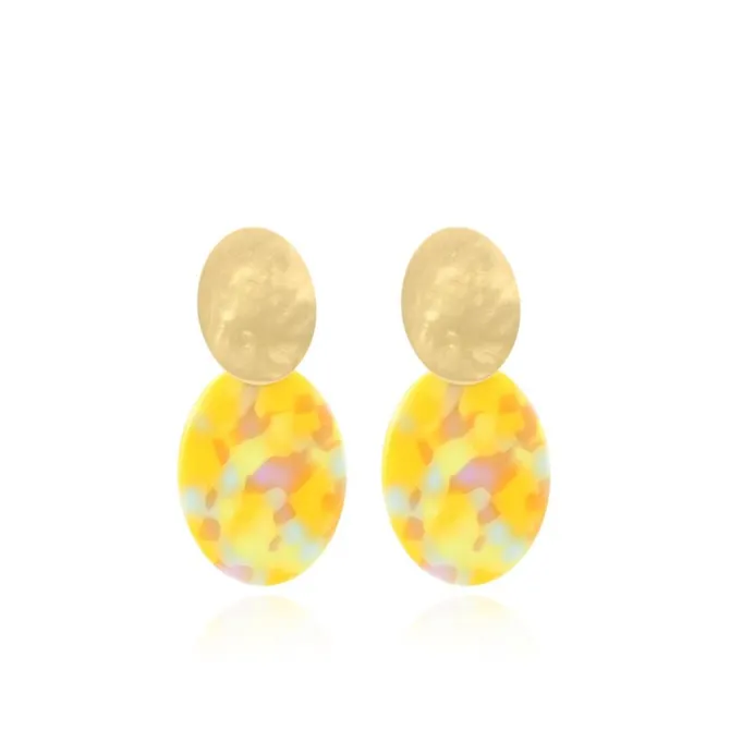 Multicolor Fantasy Oorbellen Celia Ovaal S