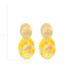 Multicolor Fantasy Oorbellen Celia Ovaal S
