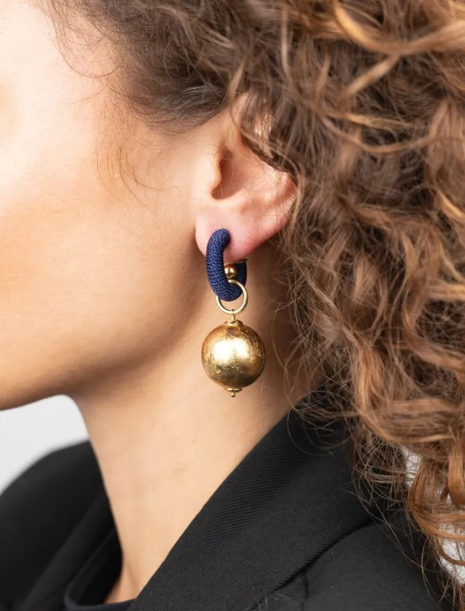 Navy Blauwe Creole Xs Ball Lulu
