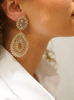 Nude Oorbellen Apollo Double Drop
