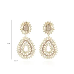 Nude Oorbellen Apollo Double Drop