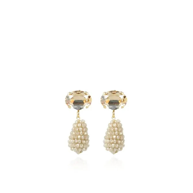 Nude Oorbellen Cone Xs Strass