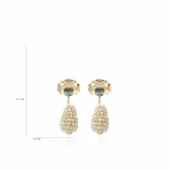 Nude Oorbellen Cone Xs Strass