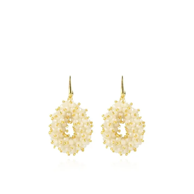 Nude Oorbellen Louise Double Stones Drop S