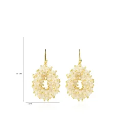 Nude Oorbellen Louise Double Stones Drop S