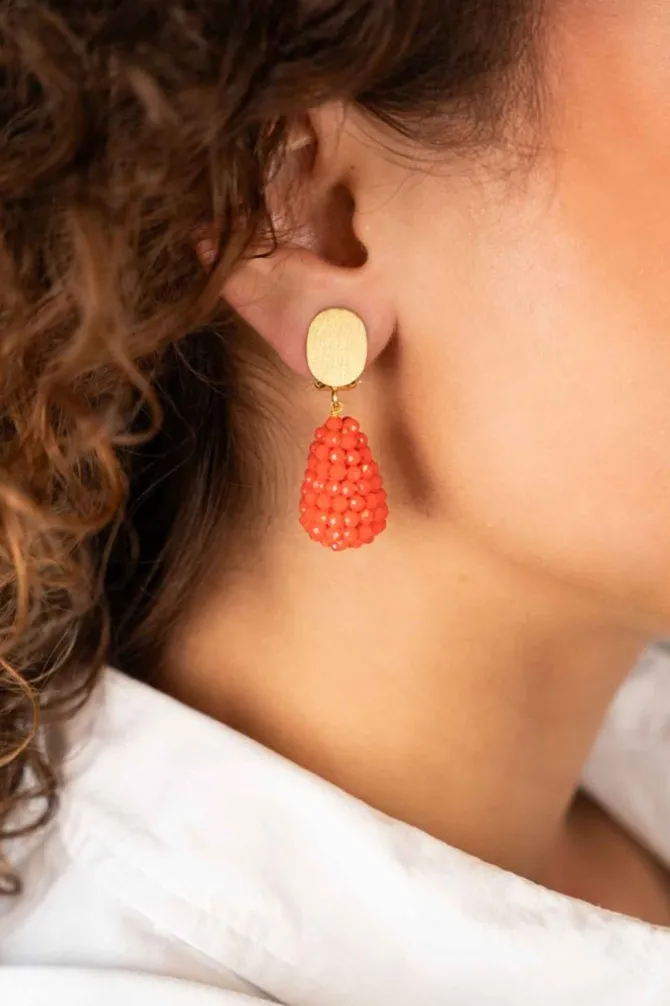 Oranje Oorbellen Amy Cone Xs Clip