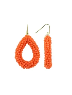 Oranje Oorbellen Berry Druppel L