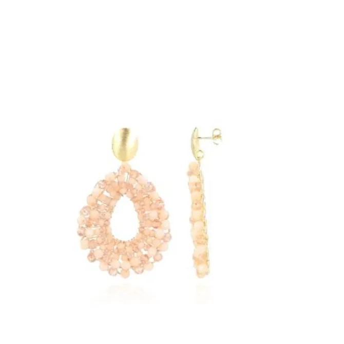 Oranje Oorbellen Glassberry Babs Open Drop