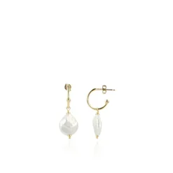 Parel Oorbellen Flat Druppel S