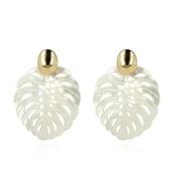 Parel Oorbellen Leaf