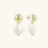 Parel Oorbellen Mother Earth Rond Bold M
