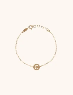 Rose Armband Initial Klein