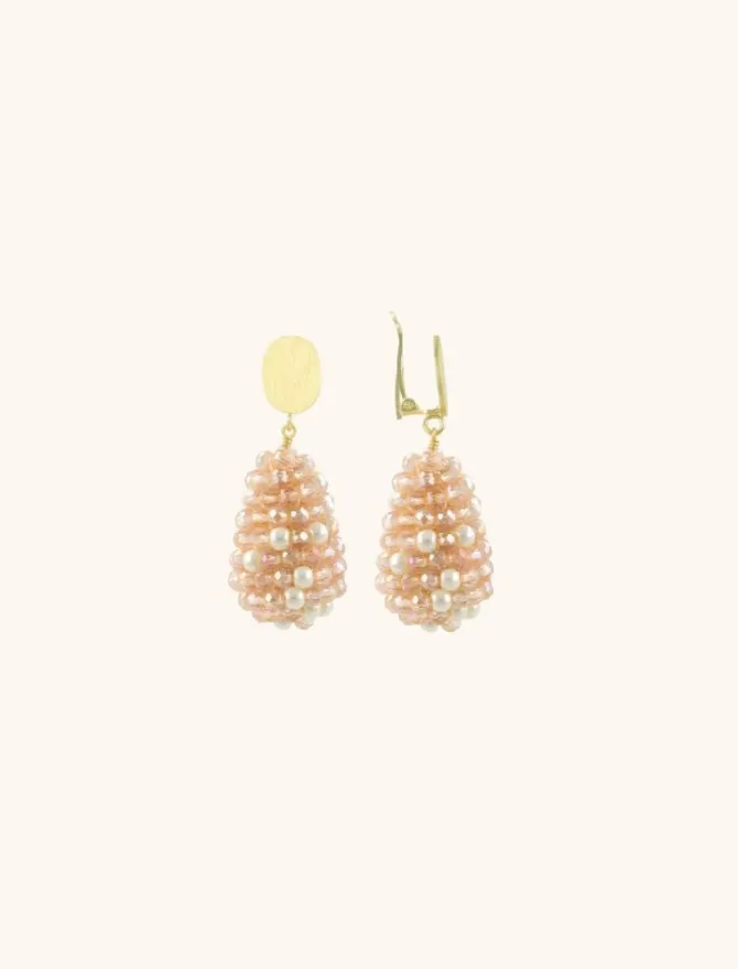 Roze Oorbellen Amy Cone Xs Clip