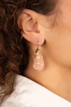 Roze Oorbellen Amy Cone Xs