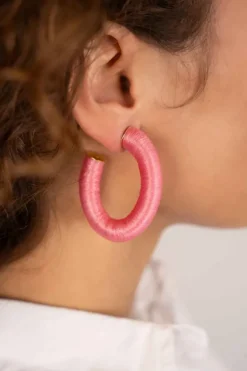 Roze Oorbellen Creool Amara L