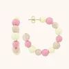 Roze Oorbellen Creool Globe L