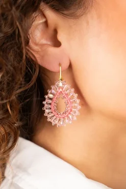 Roze Oorbellen Robin Druppel S