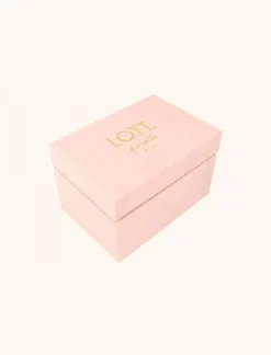 Roze Velvet Sieradenbox 7 Paar - S