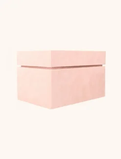 Roze Velvet Sieradenbox 7 Paar - S
