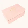 Roze Velvet Sieradenbox 9 Paar - M