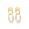 Sand Oorbellen Nemea Teardrop L Asymmetrisch