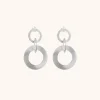 Satin Oorbellen Triple Rond M