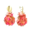 Sequin Oorbellen Fuchsia Tangerine Pixie Double Globe