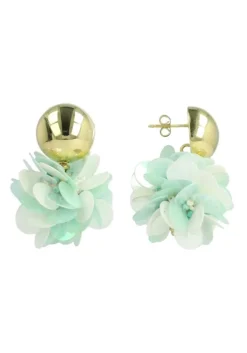 Sequin Oorbellen Holo Mint Laure Globe M