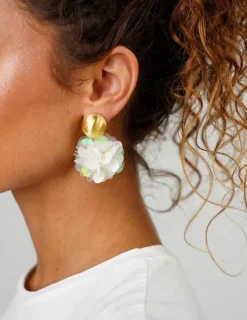 Sequin Oorbellen Holo Parel Laure Globe L