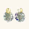 Sequin Oorbellen Holo Zilver Globe L