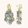 Sequin Oorbelllen Holo Zilver Druppel L