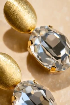 Strass Oorbellen Amelie Ovaal Crystal