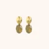 Strass Oorbellen Amelie Ovaal Sand