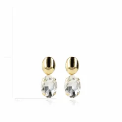 Strass Oorbellen Amelie Ovaal Crystal