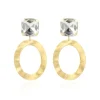 Strass Oorbellen Didi Ovaal Crystal