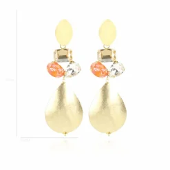 Strass Oorbellen Meike Golden Shadow Xl