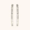 Strass Oorbellen Mosa Single Waterfall Crystal