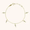Symbool 5 Little Cross Armband