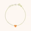 Symbool Armband Hart Emaille Oranje