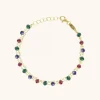 Symbool Armband Rosary Mulitcolor Donker