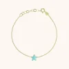 Symbool Armband Ster Emaille Turquoise