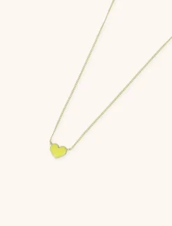 Symbool Ketting Hart Geel