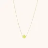 Symbool Ketting Klaver Geel
