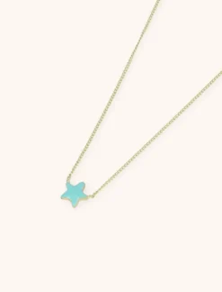 Symbool Ketting Ster Turquoise