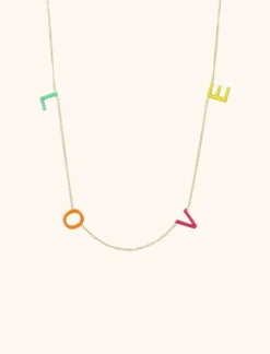 Symbool Love Ketting Multicolor