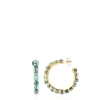 Turquoise Oorbellen Strass Julliette Creool