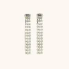 Veronique Oorbellen Baguette Waterval S Kristal