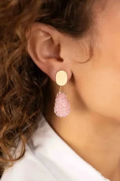 Zacht Roze Oorbellen Amy Cone Xs Clip