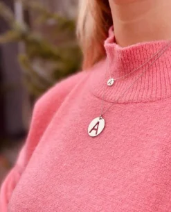 Zilveren Ketting Initial Klein