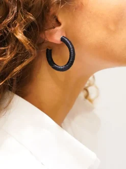 Zwarte Oorbellen Chloe Creole M